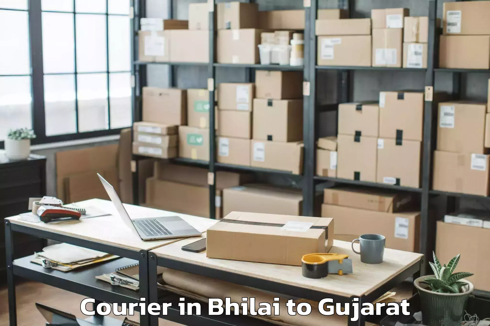 Top Bhilai to Gusar Courier Available